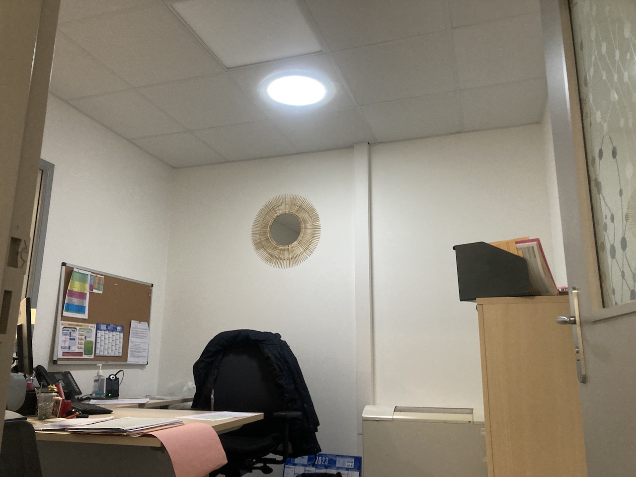 Puits de lumière bureau